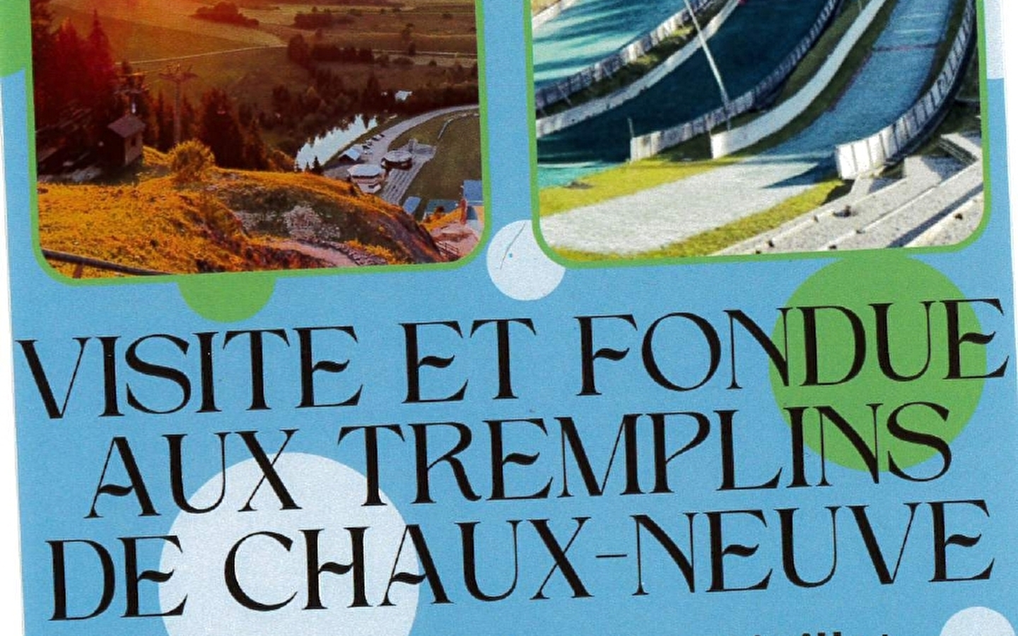 Besuch der Skisprungschanzen und Fondue