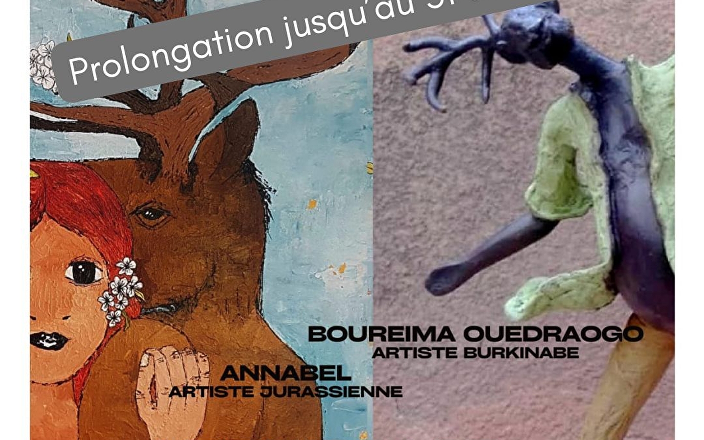 Ausstellung von Gemälden und Skulpturen