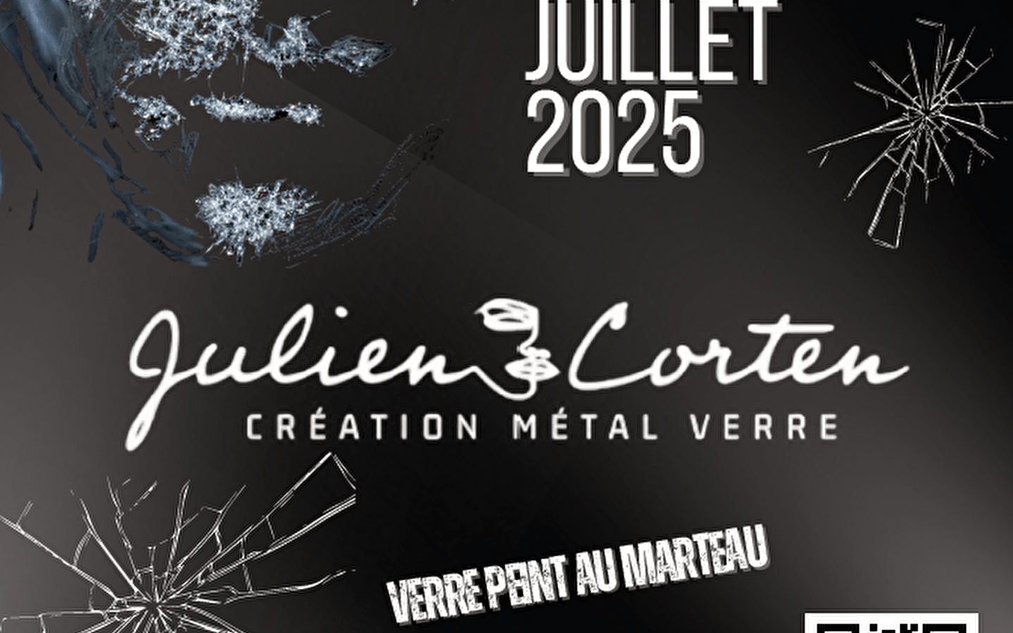 Ausstellung von Julien Corten: Kreation aus Metall und Glas