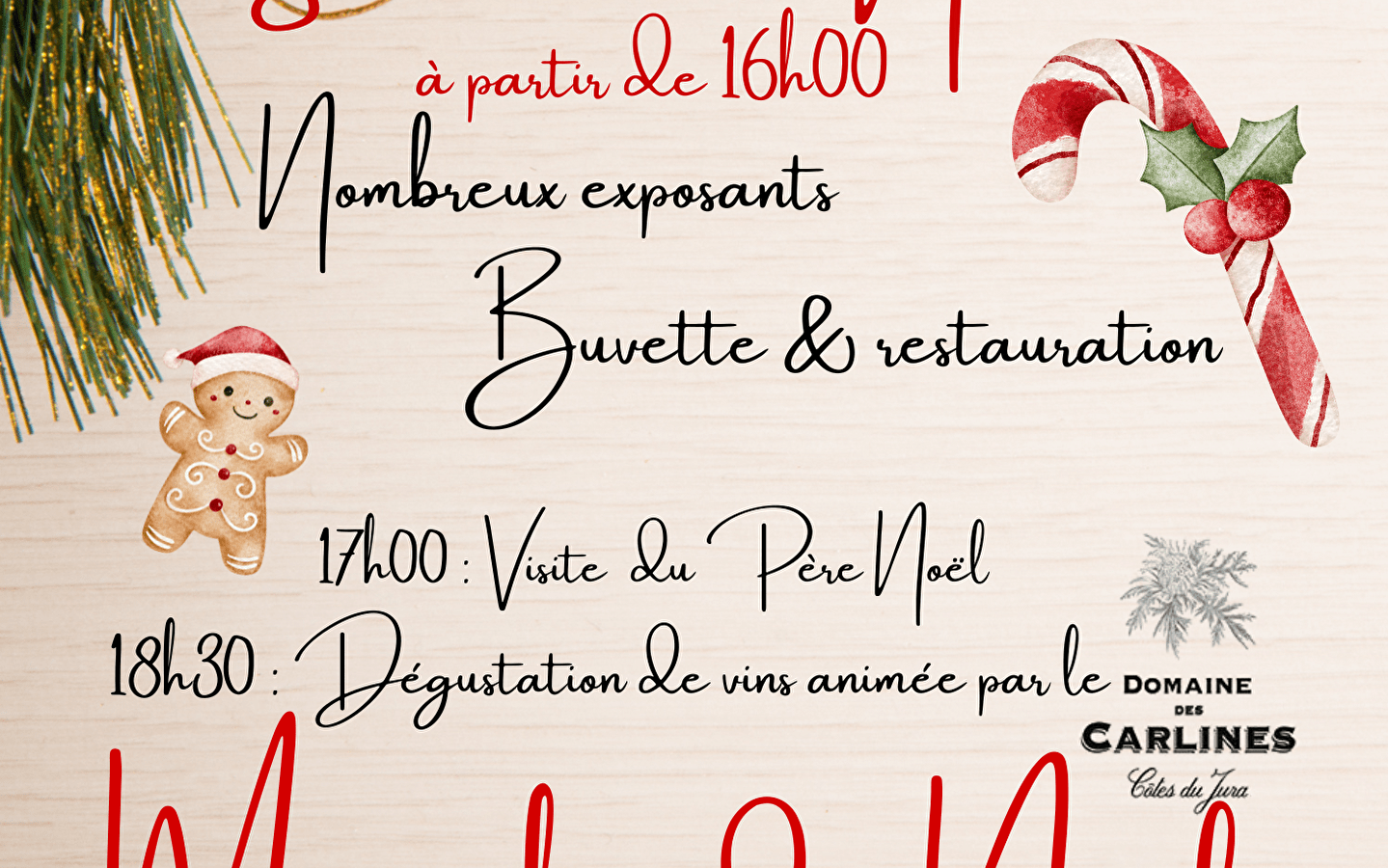 Weihnachtsmarkt in Chaumergy 