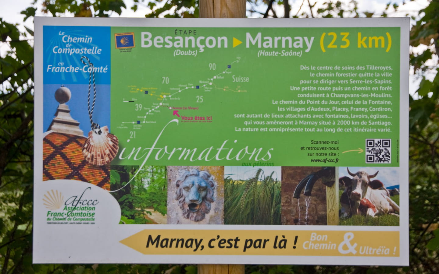 Chemin de Compostelle - Bretelle Besançon Marnay AF-CCC