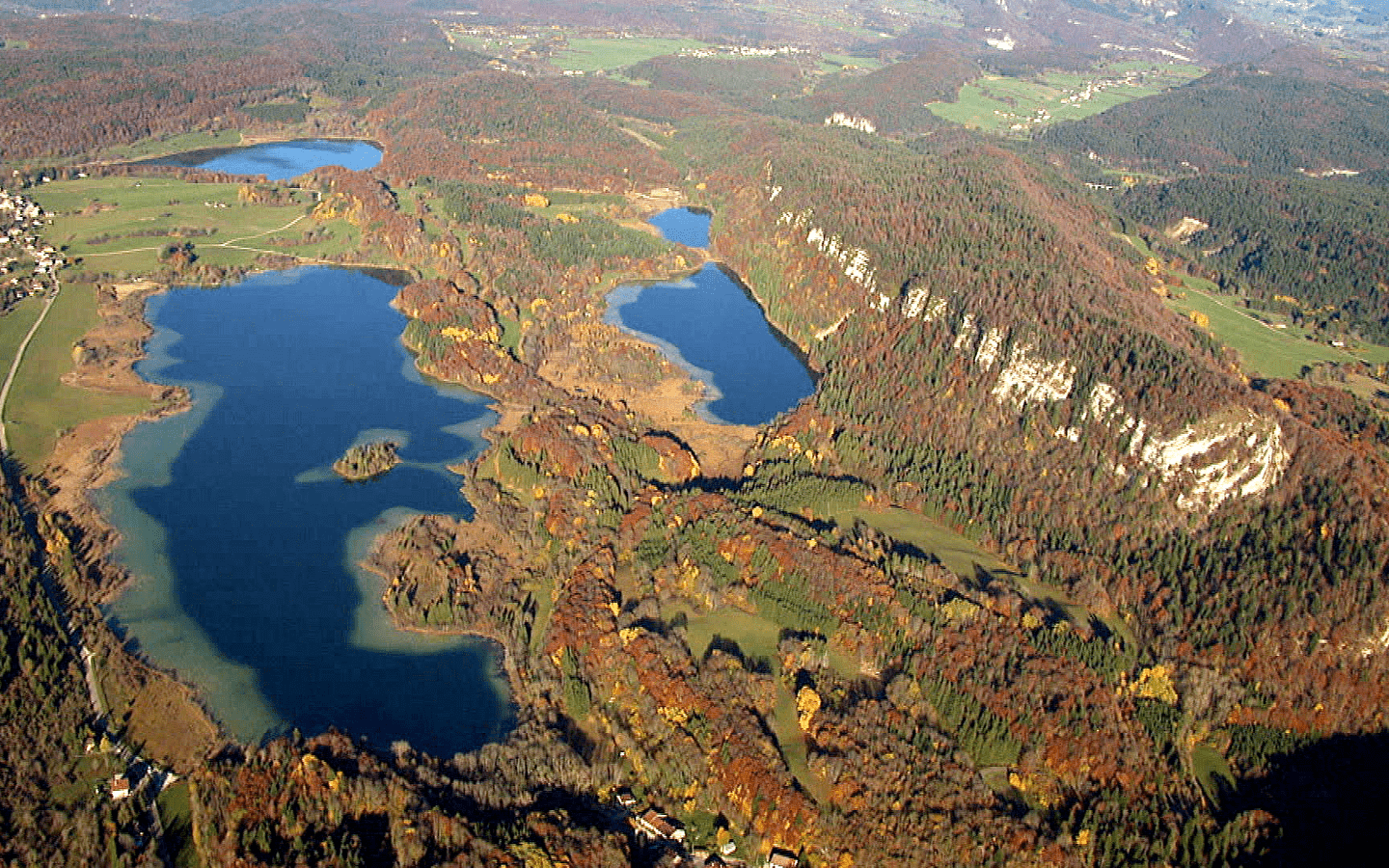 Der Pic de l'Aigle und Aussichtspunkt der 4 Seen