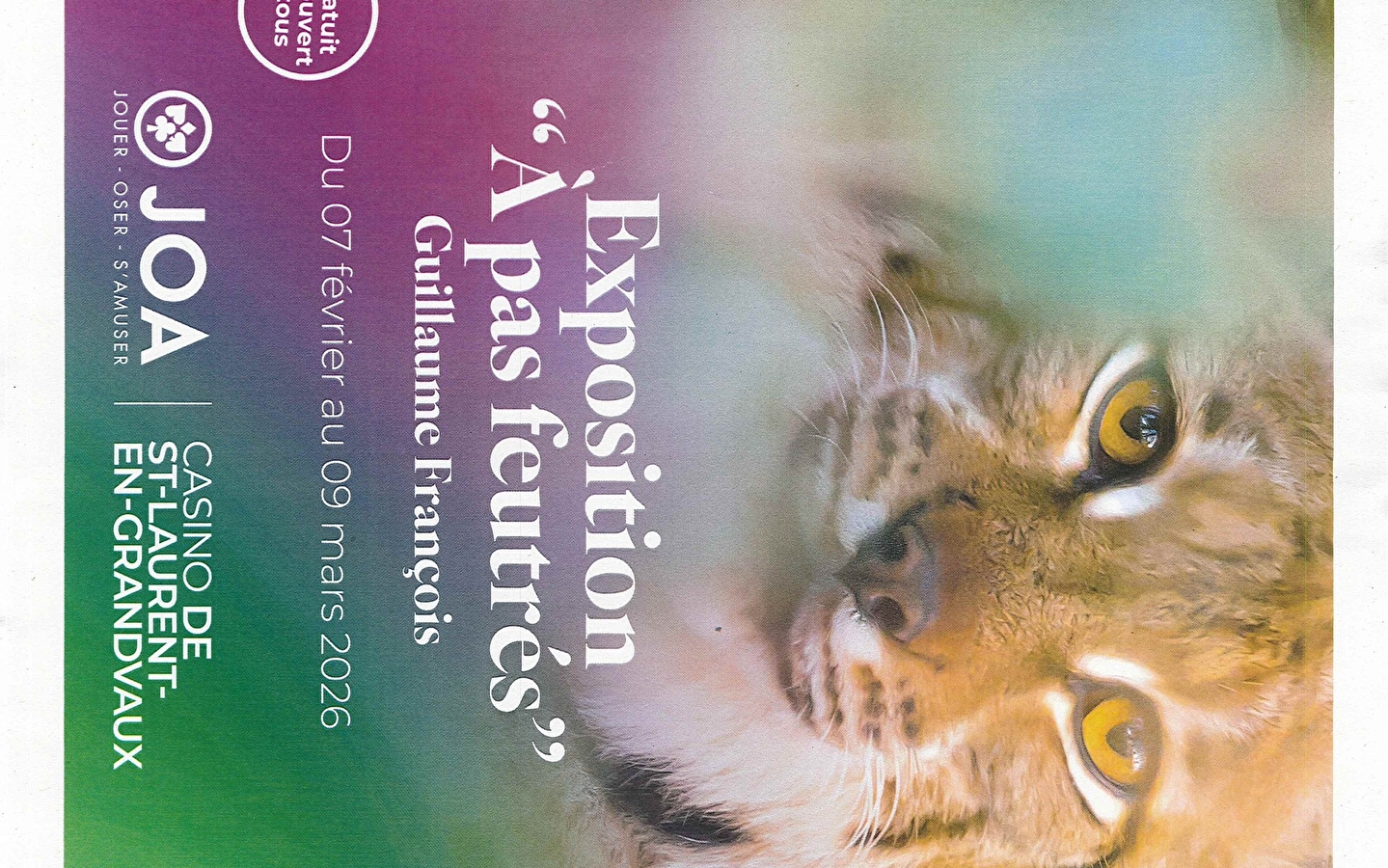 Ausstellung 'A pas Feutrés' (Gefilzte Schritte)