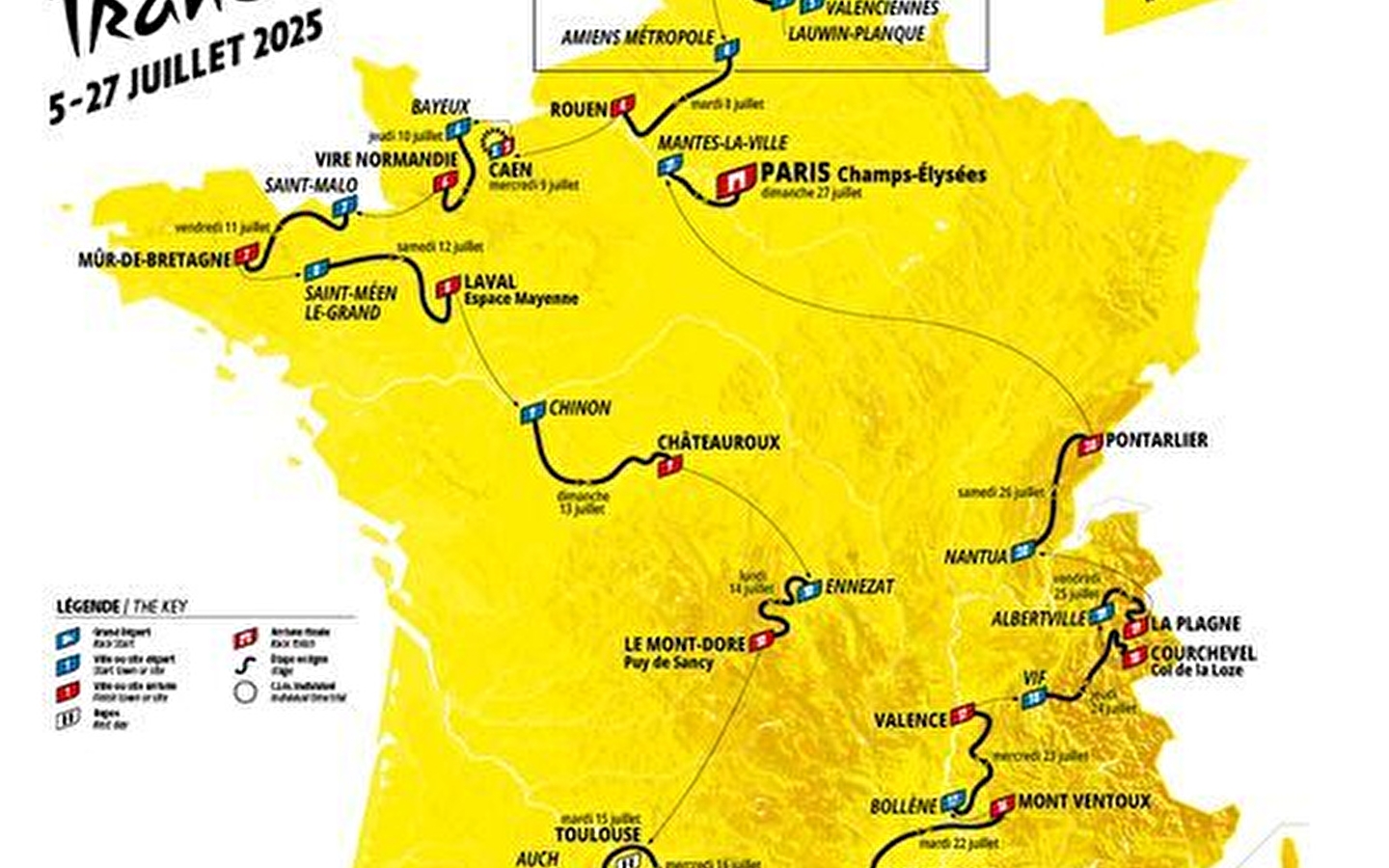 Vorbeifahrt der Tour de France