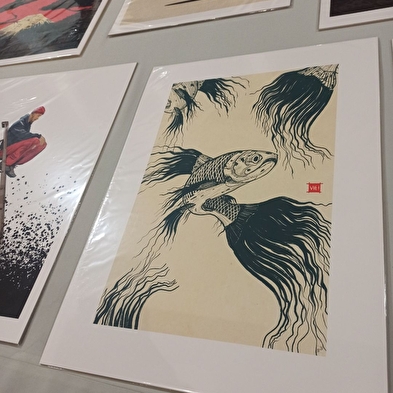 Kunstausstellung - 'Par chez moi, la nature encrée'. Simon Bichet