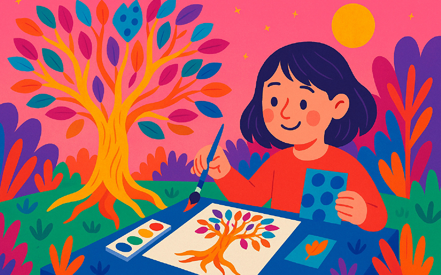 Musée de l'Abbaye - Workshop 'Der Baum der Träume'. 