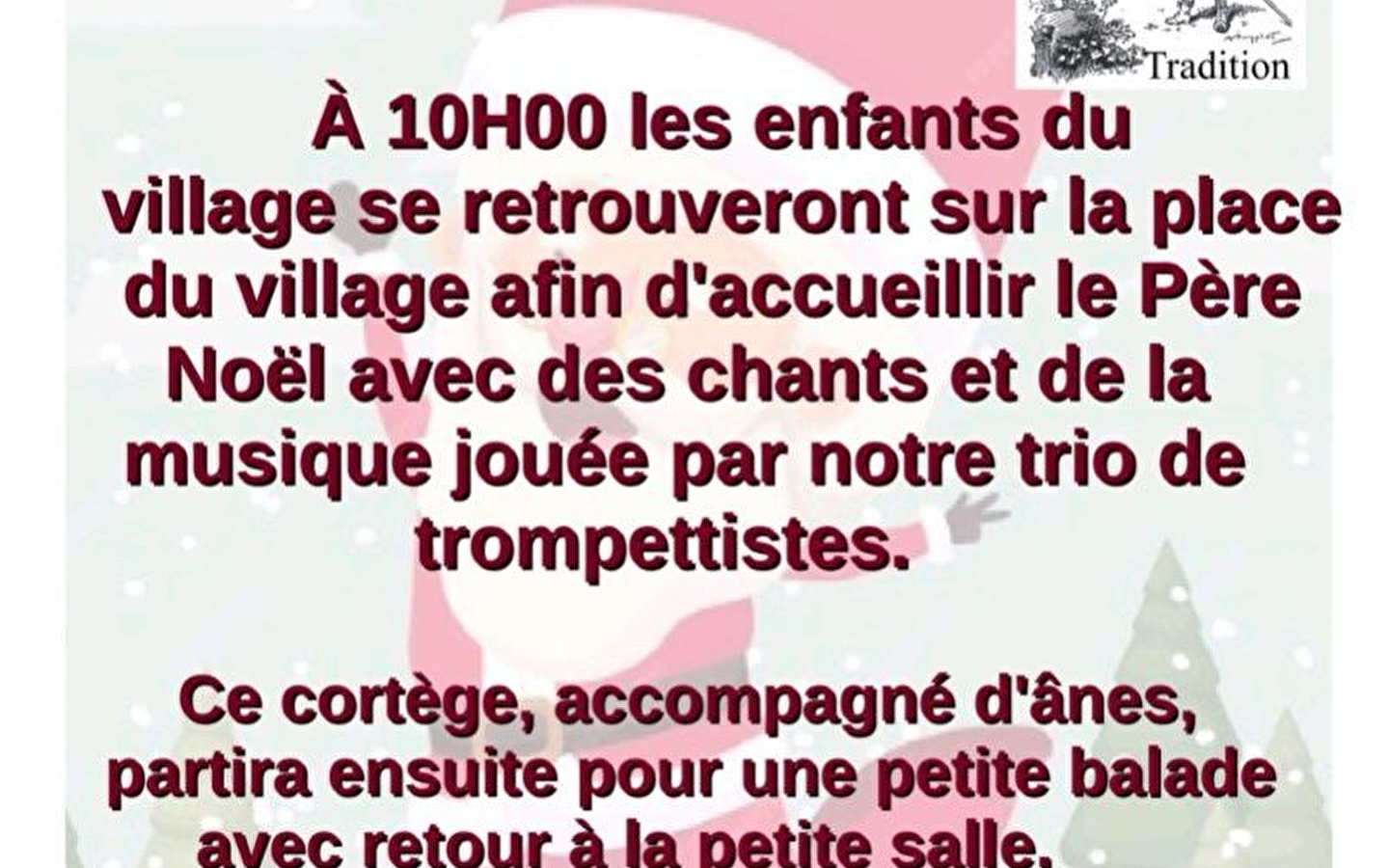 Der Weihnachtsmann wird vorbeikommen