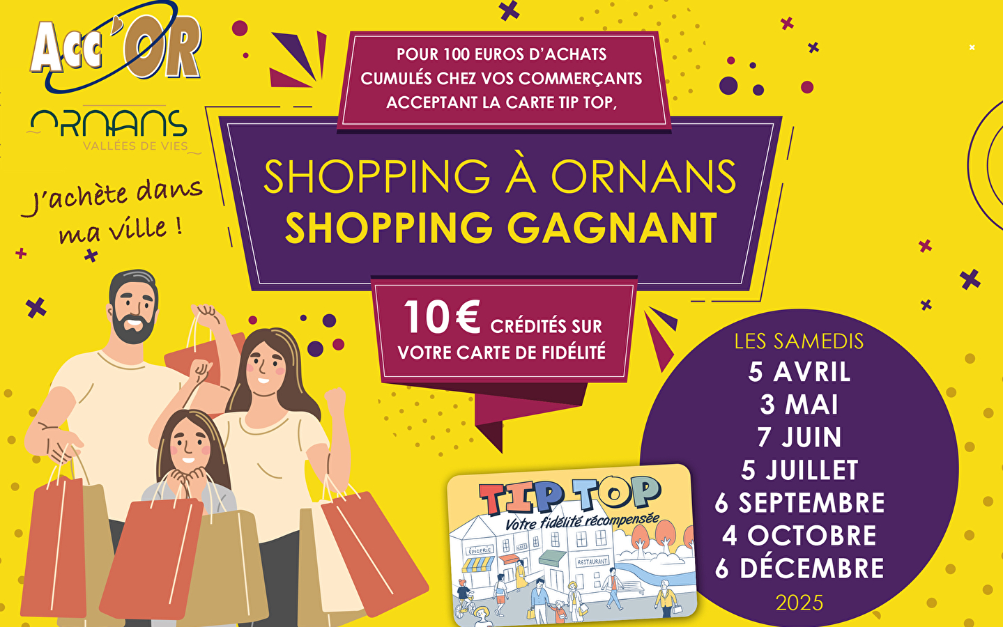 Shopping in Ornans, Shopping gewinnt!