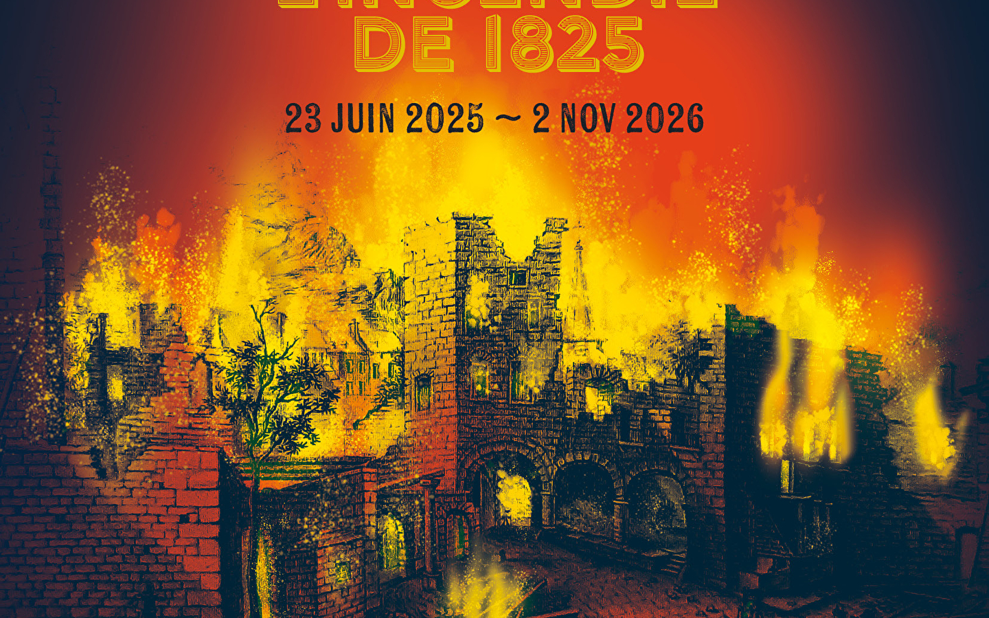 Salins, der Brand von 1825