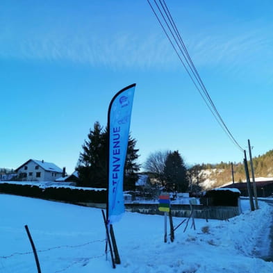 Piste jaune de ski nordique - Boucle du Coquiniet