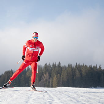 Cours de ski de fond avec l'ESF aux Plans d'Hotonnes - HAUT VALROMEY