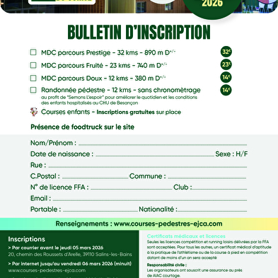 Der Trail de la Maison du Comté