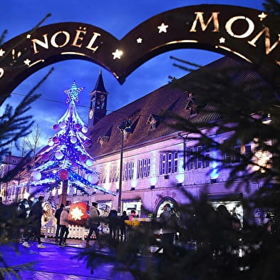 Die Weihnachtsbeleuchtung von Montbéliard