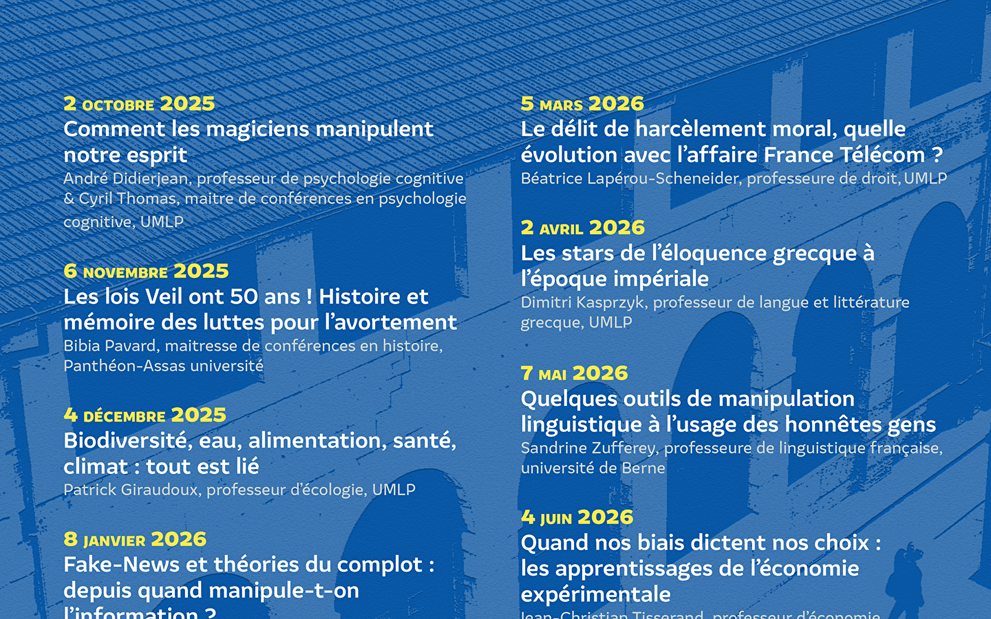 Die Donnerstage der MSHE