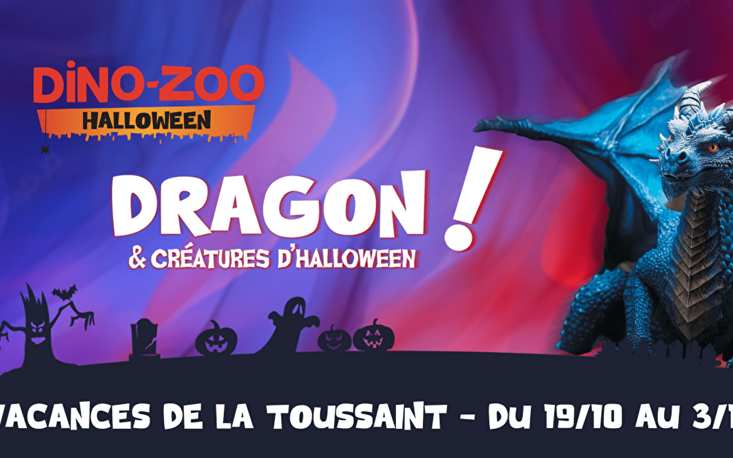 Halloween im Dino-Zoo - Drachen und Halloween-Kreaturen 