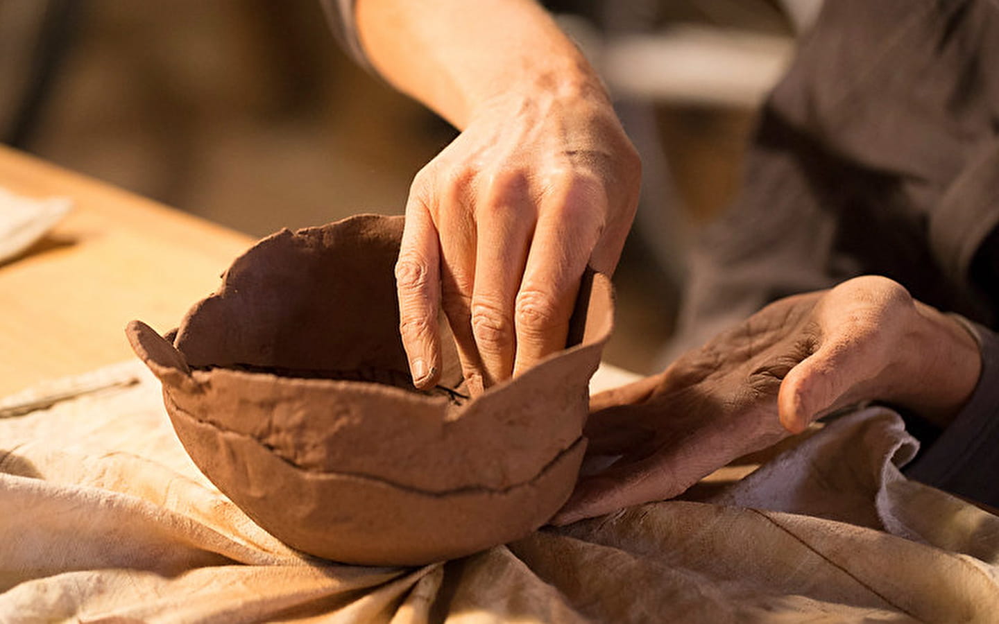 Markt der Töpfer und lokalen Handwerker