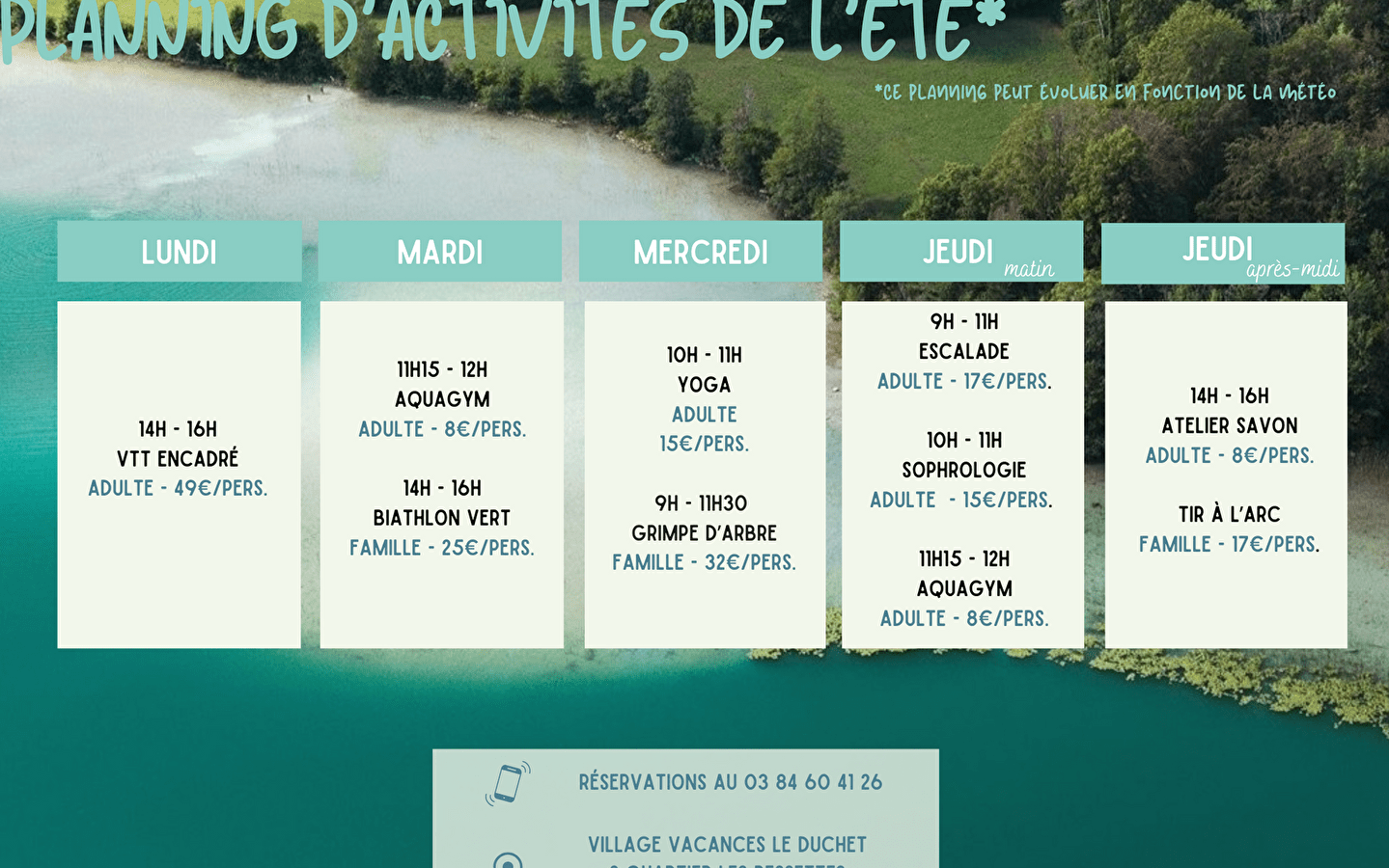 Mittwochs in Le Duchet: Yoga und/oder Baumklettern