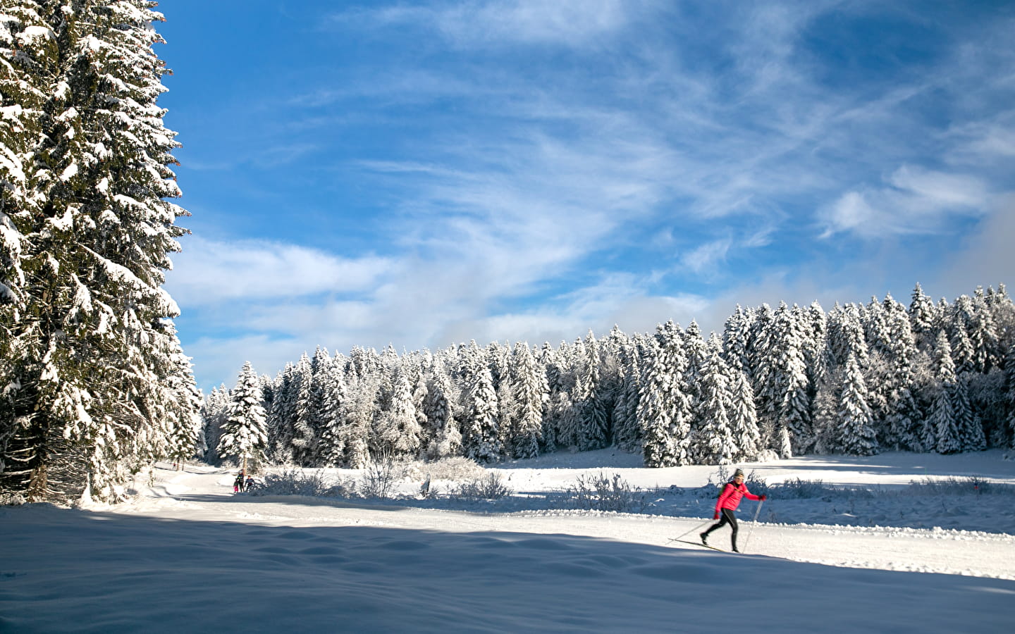 Piste rouge de ski nordique - Valorse