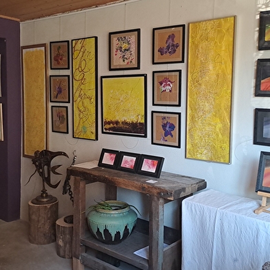 Atelier d'artiste, lieu d'exposition avec Christine Richard