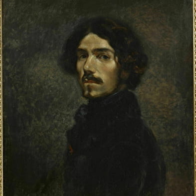 Delacroix lädt sich bei Courbet ein