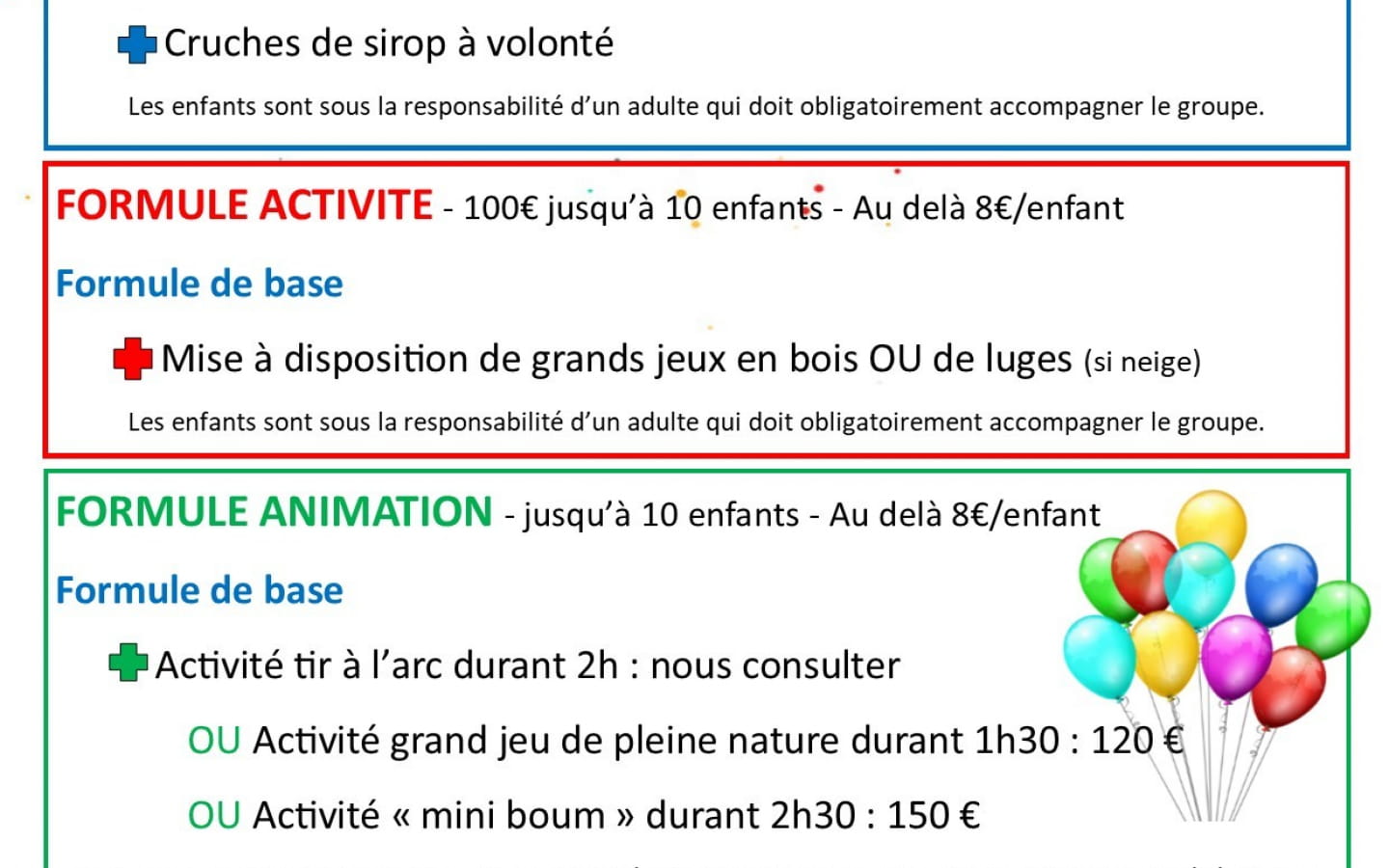 Fêtes d'anniversaire au Bugnon