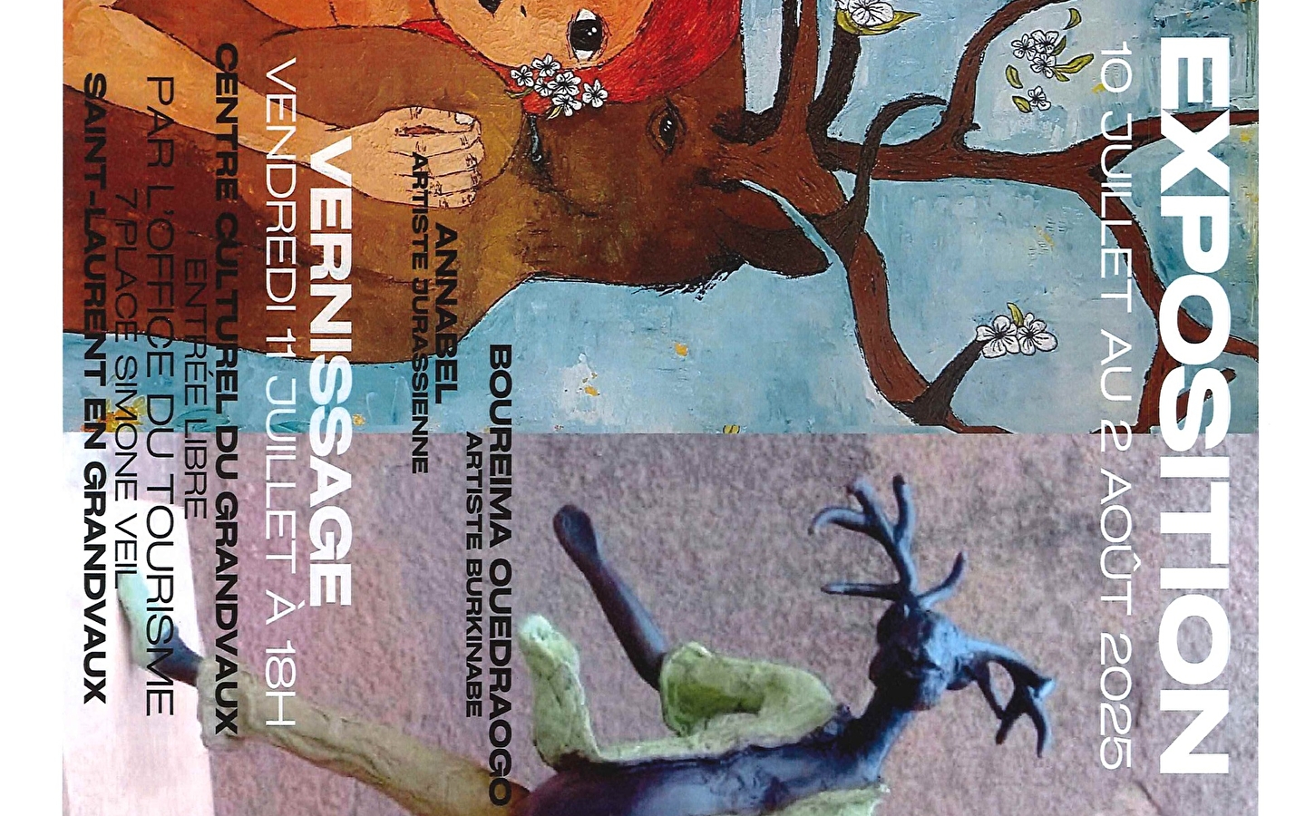 Ausstellung von Gemälden und Skulpturen