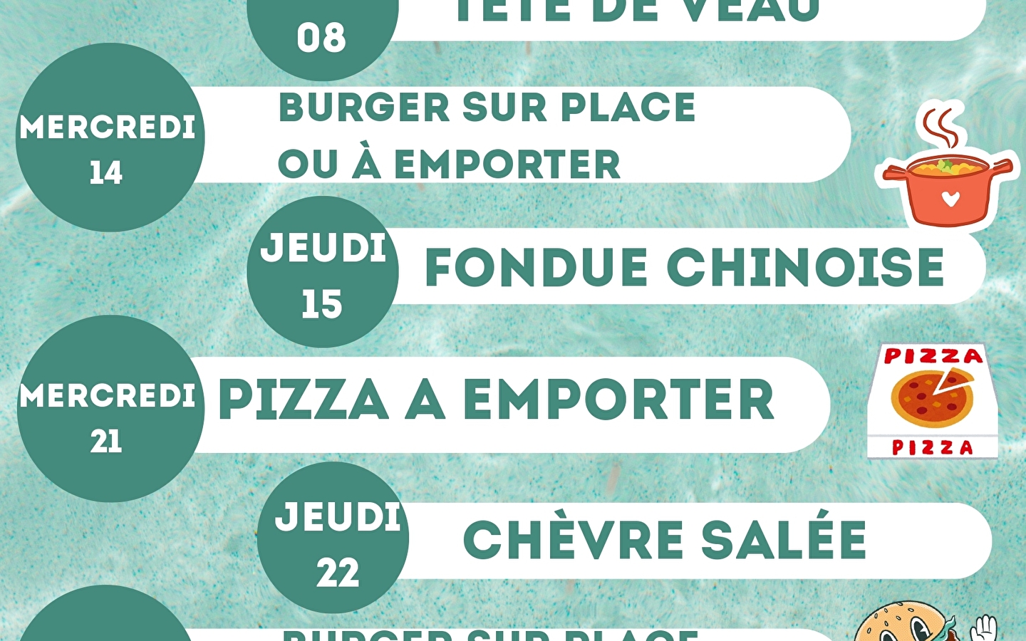 Spezielle Abende Januar Restaurant Les Pâturages