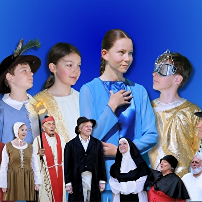 Film der historischen Ton- und Licht-Theateraufführung 'Pandoras Maschine'. 