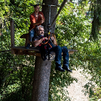 Parcours handibranche du Parcours Aventure du Bugey