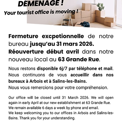 Coeur du Jura Tourisme - Bureau d'informations touristiques de Poligny