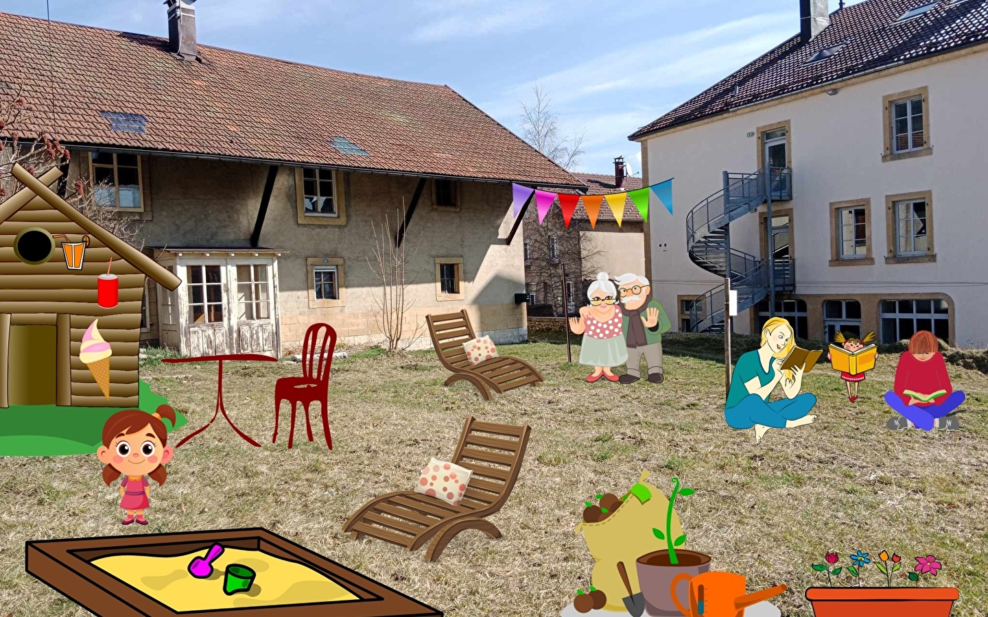 Sommerliche Animationen im Jardin éphémère