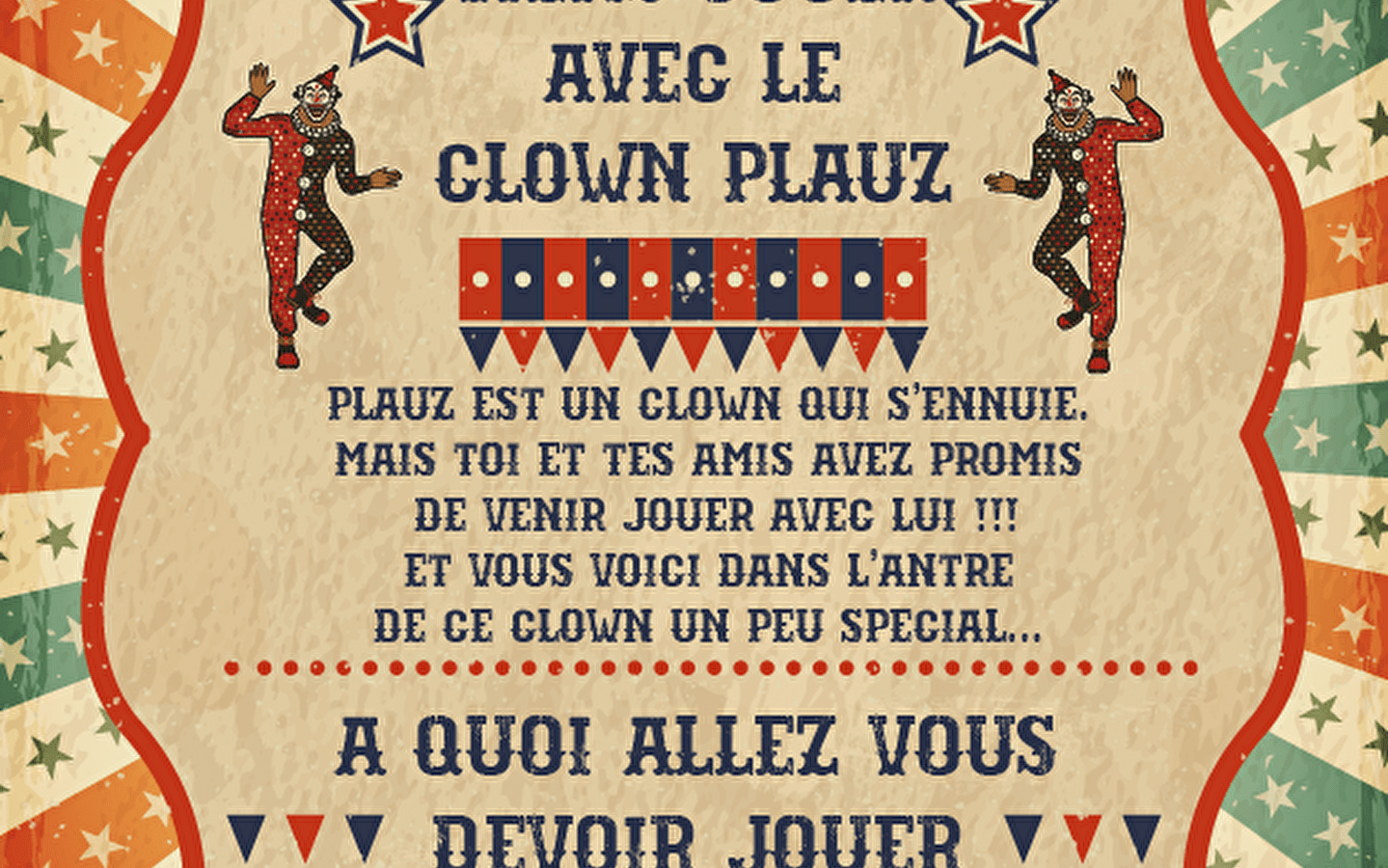 Escape Game - Der Clown Plauz