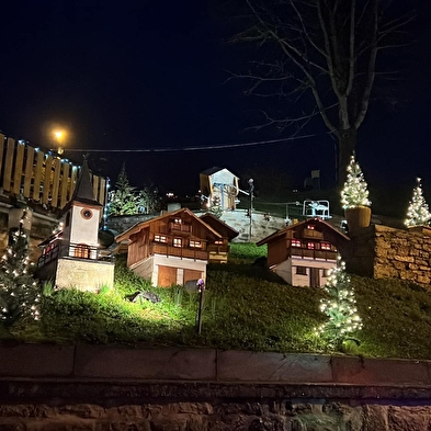 Weihnachtsbeleuchtung in Vercia