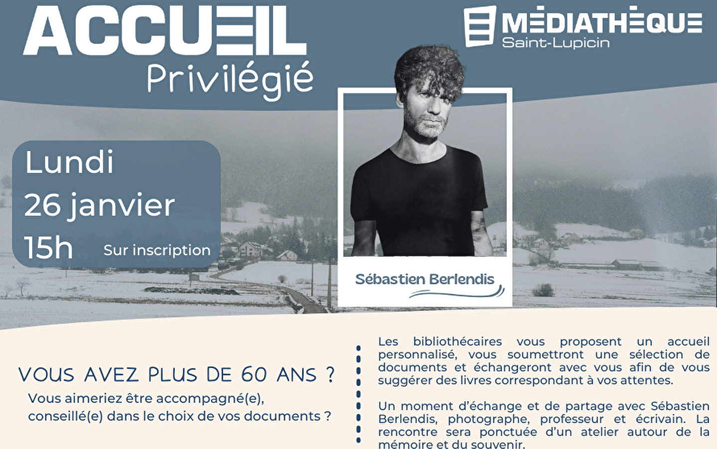 Mediathek in Saint-Lupicin: Privilegierter Empfang