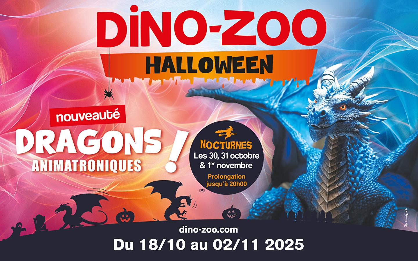 Halloween im Dino-Zoo - Drachen und Halloween-Kreaturen