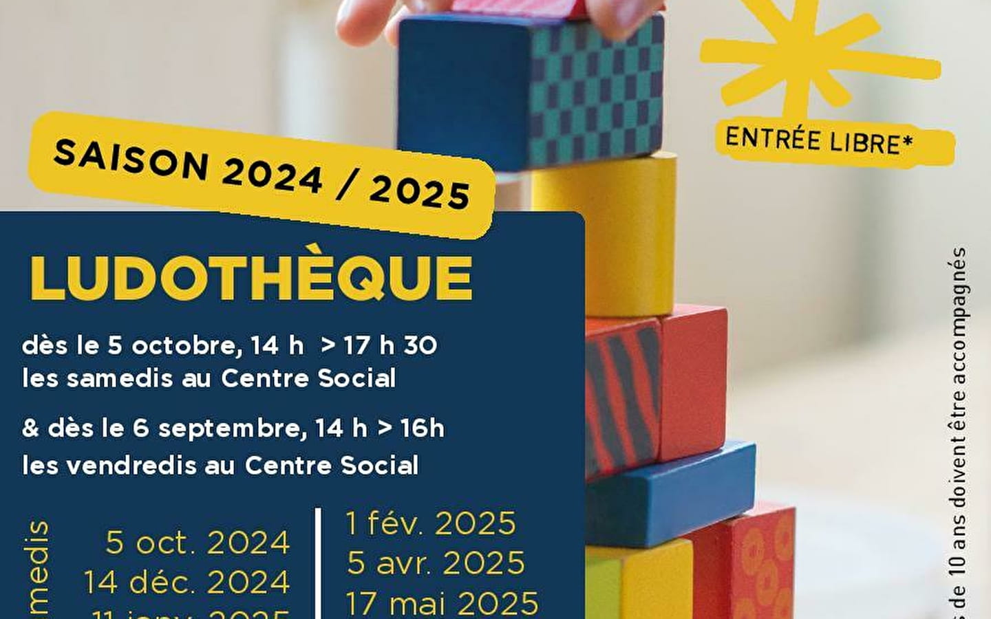 Le samedi à la ludothèque du centre social ESCALE !