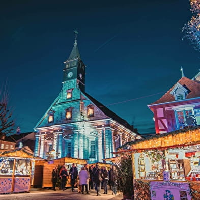 Die Weihnachtsbeleuchtung von Montbéliard