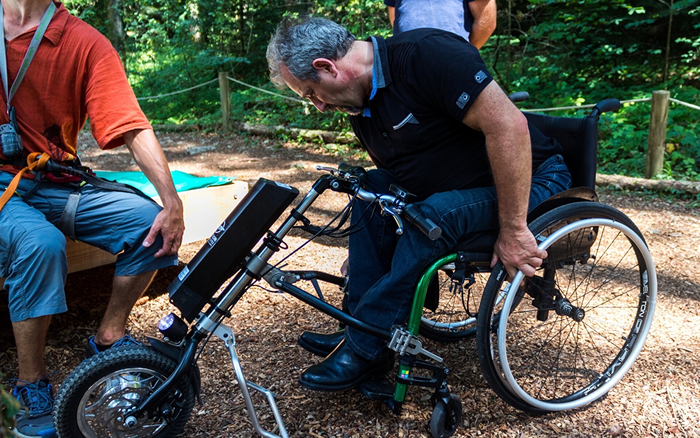 Parcours handibranche du Parcours Aventure du Bugey