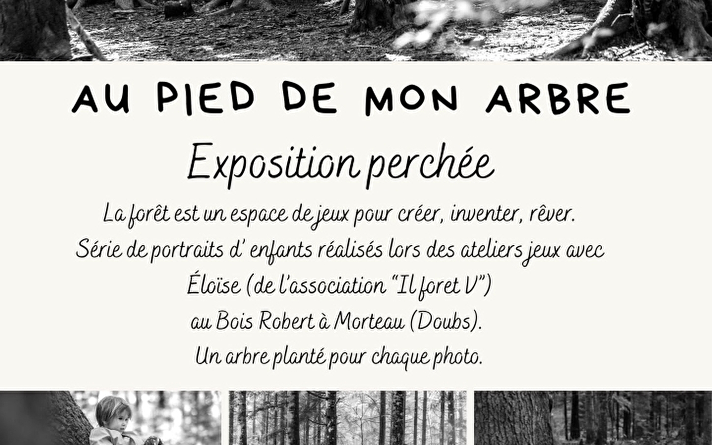 Fotoausstellung 'Au Pied de mon Arbre' (Am Fuß meines Baumes)