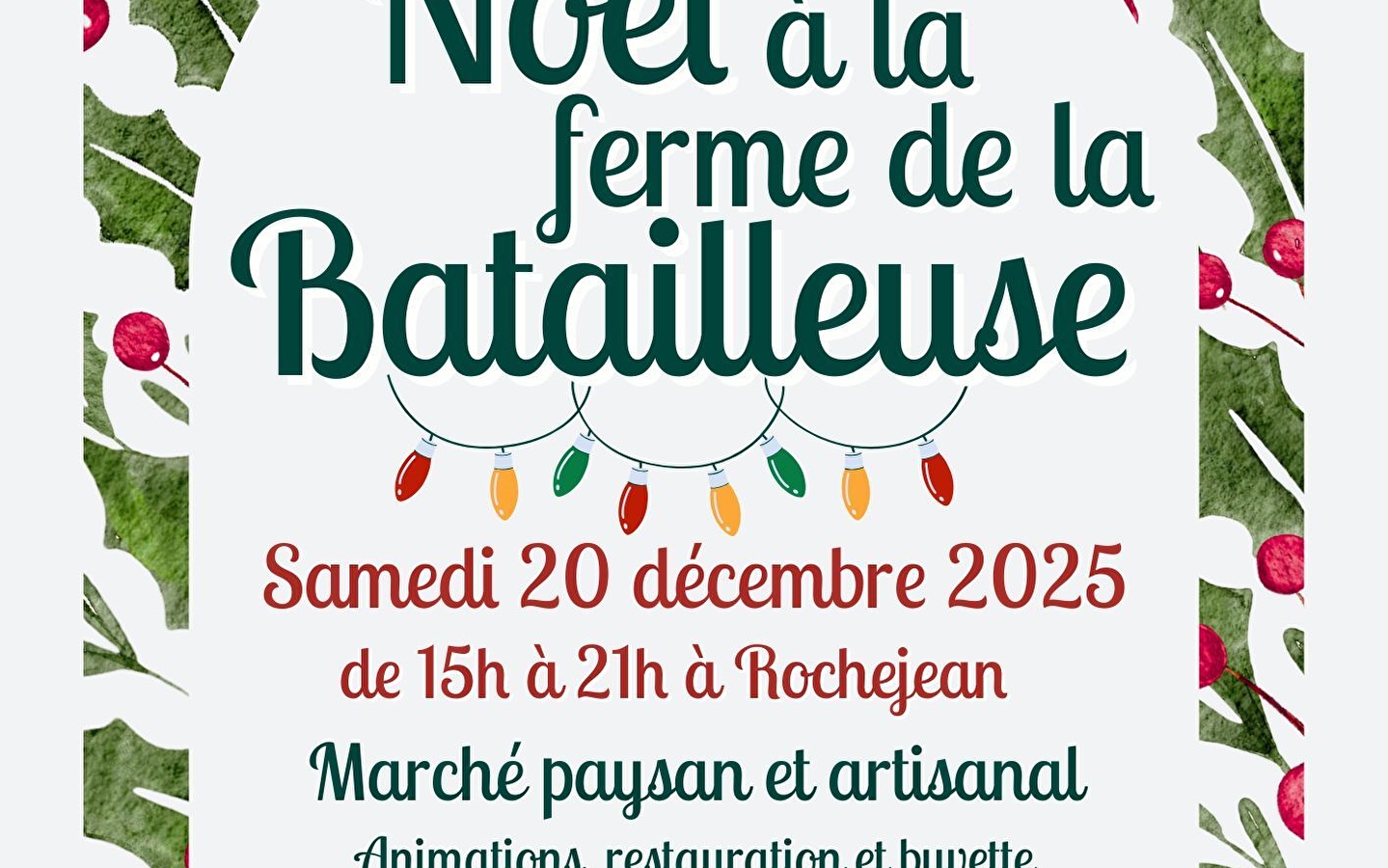 Weihnachtsmarkt in La Batailleuse