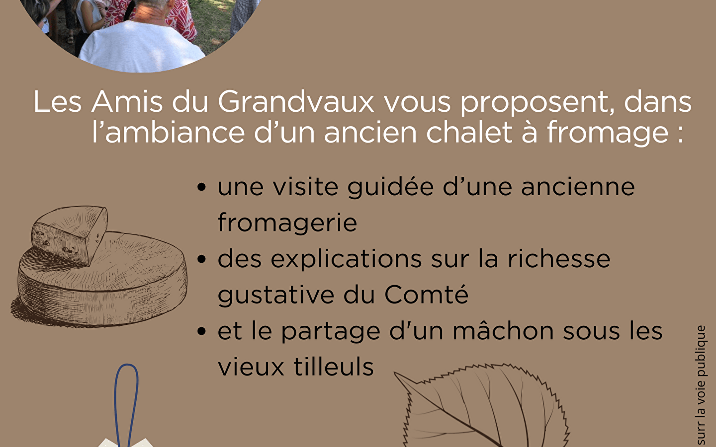 Themenabend und Mâchon 'Die Geschmäcker des Comté'.