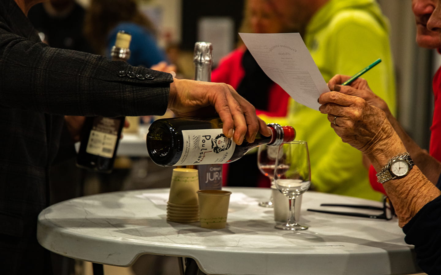 Önologische Verkostung - 'Weine aus dem Jura'.