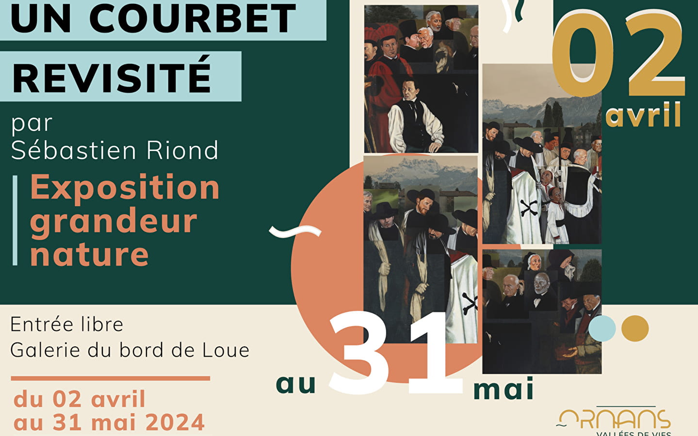 Ausstellung 'Un Courbet revisité' von Sébastien Riond