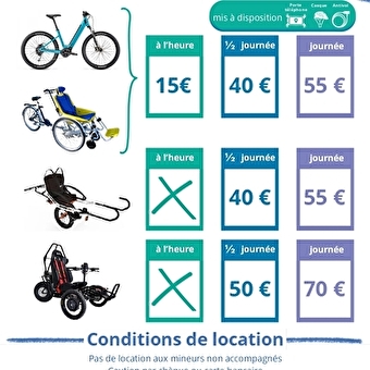 Location de VTT électriques à la Ferme Leonie - SAINT-LAURENT-EN-GRANDVAUX