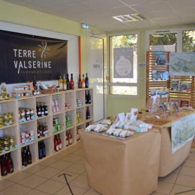 La boutique de l'Office de Tourisme Terre Valserine