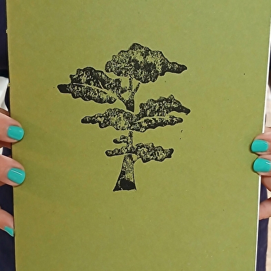 Schnupperkurs 'Linogravure & Cahier d'écolier' (Linolschnitt & Schulheft)