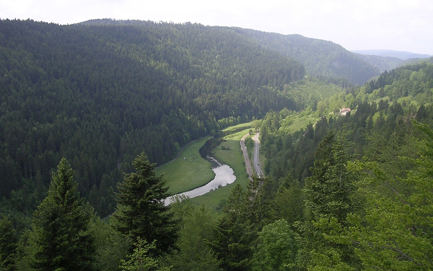 Der Aussichtspunkt Les Chamois