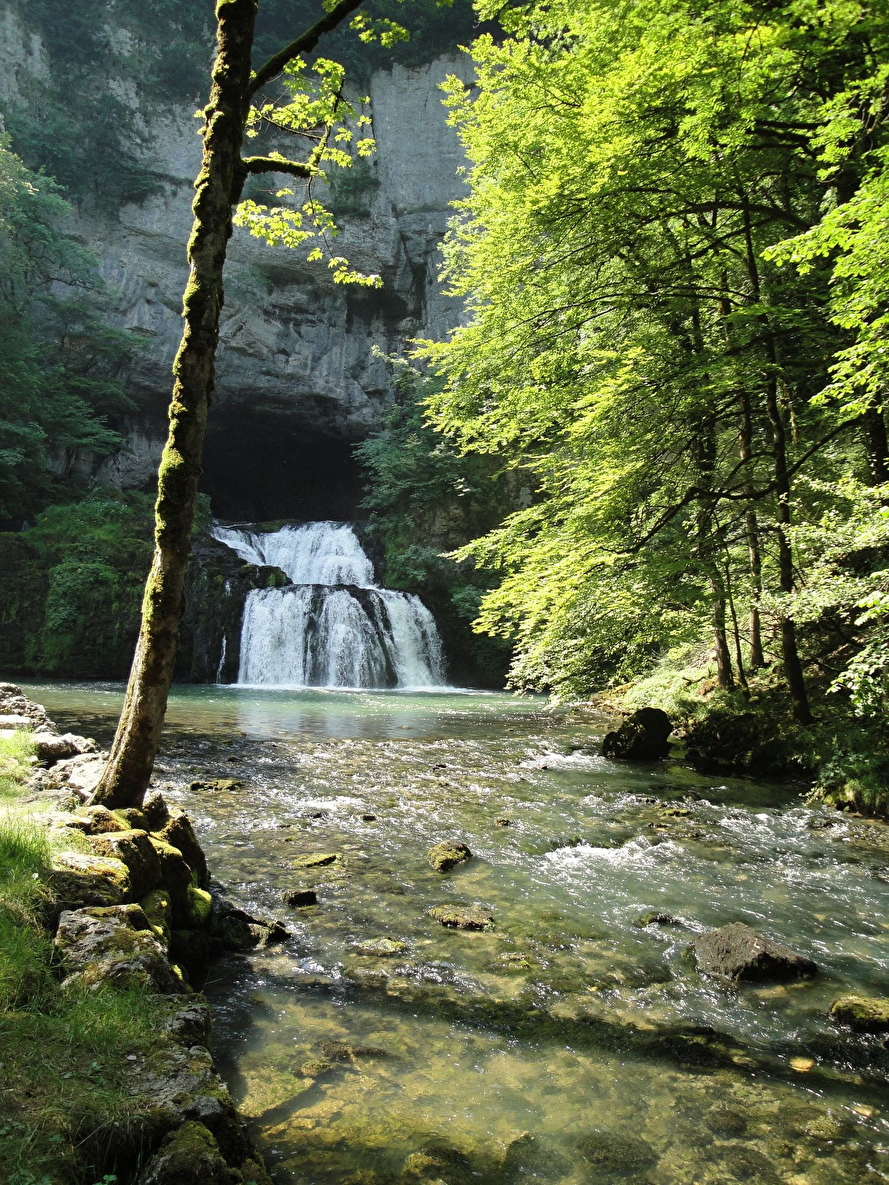 Die Quelle des Lison Juragebirge, Frankreich