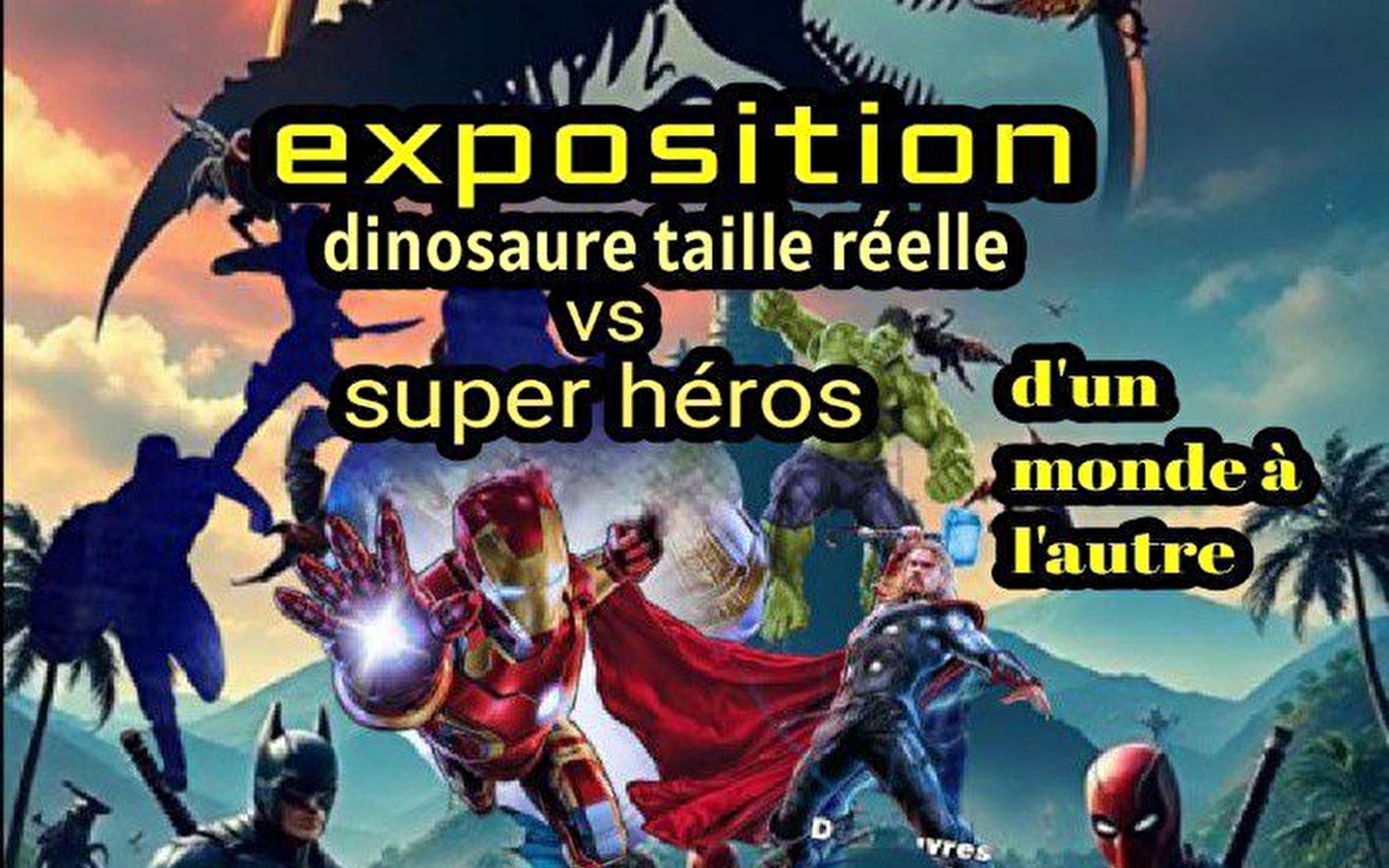 Dinosaurier-/Superhelden-Ausstellung