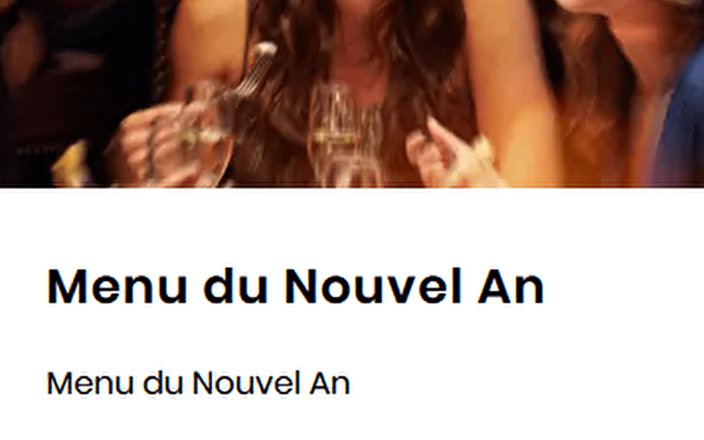 Neujahrsmenü